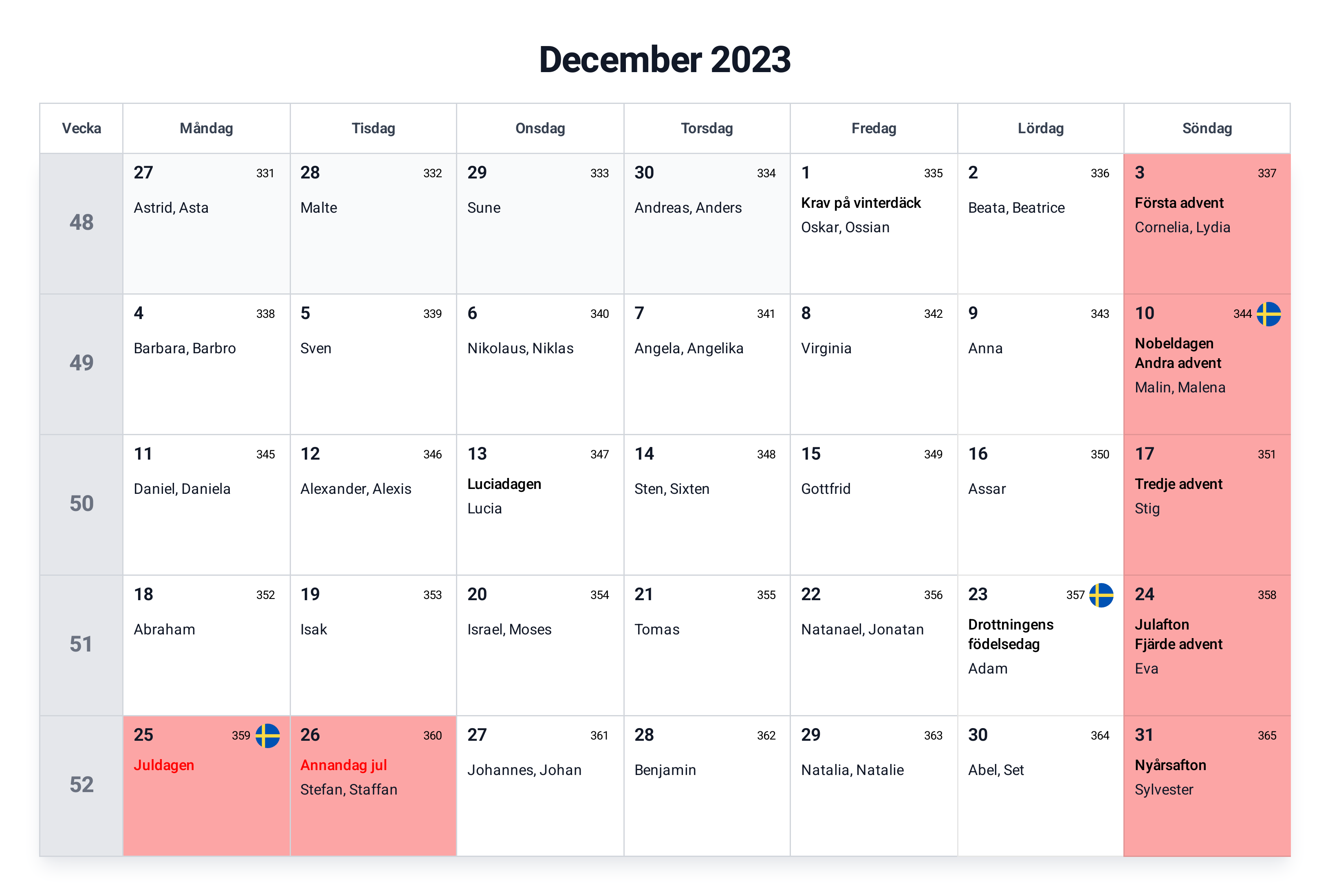 Afdrukbare Kalenders En Planners Voor De Maand December 57 OFF